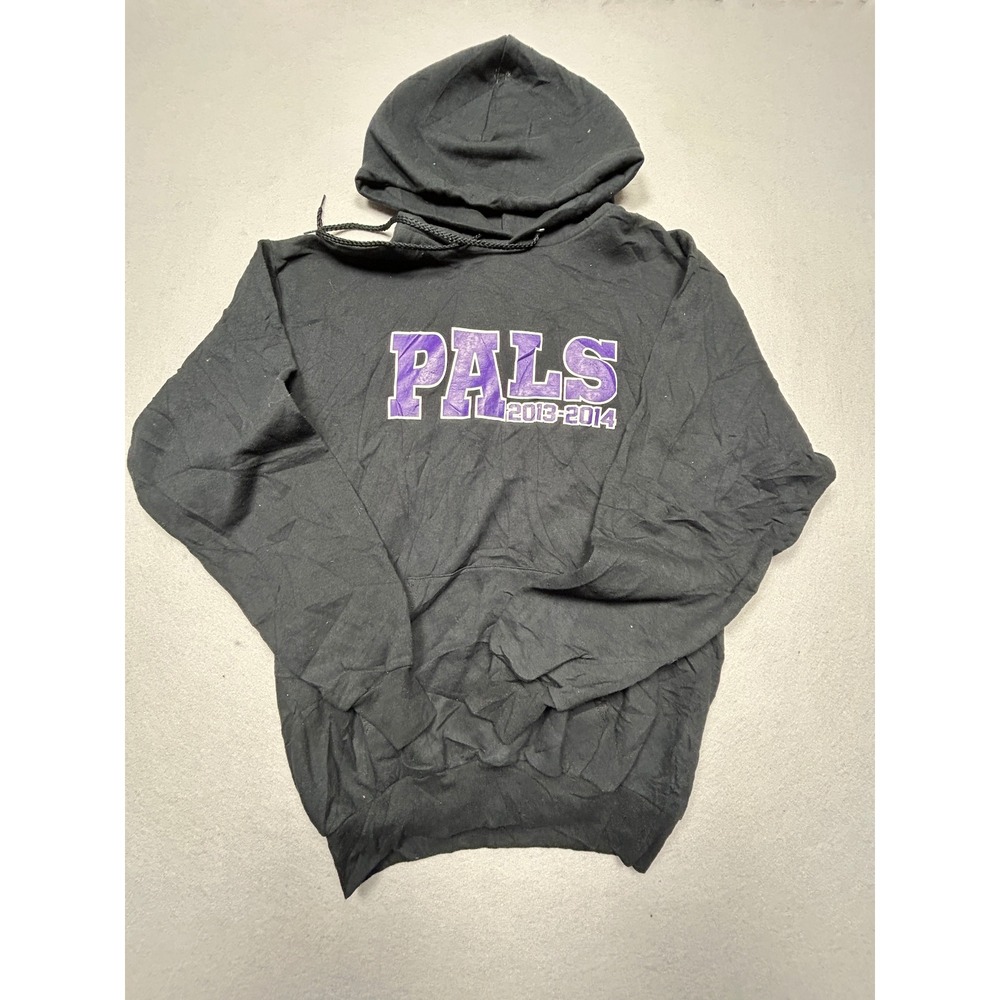 Port and Company Classic Hoodie Adult Medium Black Cotton Blend Good